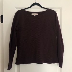 Garnet along Sleeve Sweater
